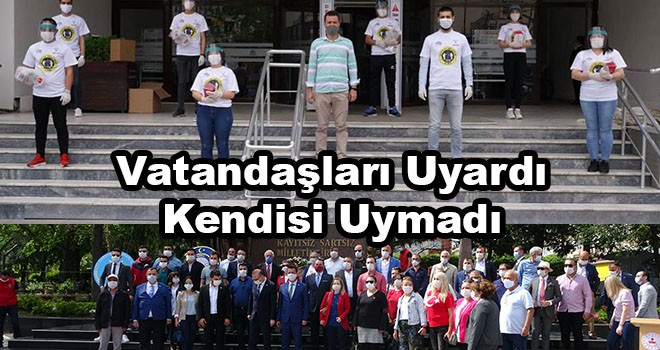 Vatandaşları Uyardı, Kendisi Uymadı