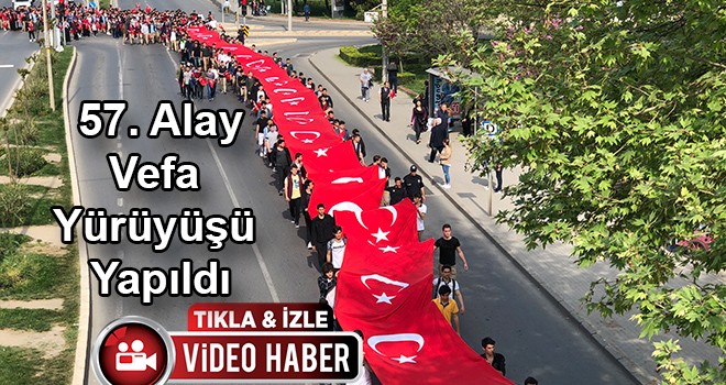 57. Alay Vefa Yürüyüşü Çorlu’da gerçekleştirildi