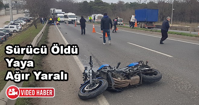 Ergene'de Motosiklet Kazası: 1 Ölü 1 Yaralı