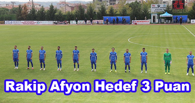 Ergene Velimeşespor Afyonspor’u Konuk Edecek