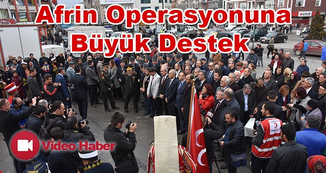 Afrin Operasyonuna Büyük Destek