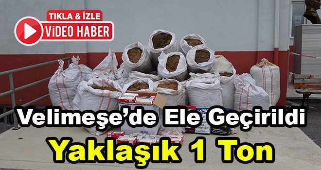 Ergene’de 1 Ton Kaçak Tütün Ele Geçirildi