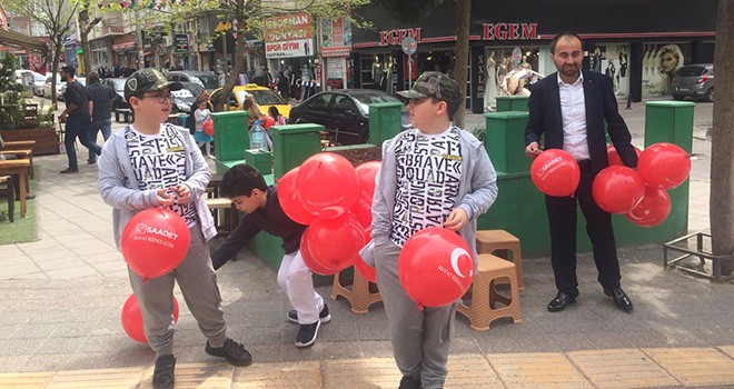 Saadet Partisi Çocukları Unutmadı