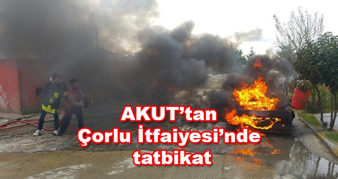 AKUT Tekirdağ ekibinden gerçeğini aratmayan tatbikat