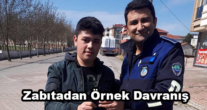 Zabıtadan Örnek Davranış