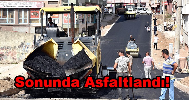 Erdal İnönü Caddesi Asfaltlandı